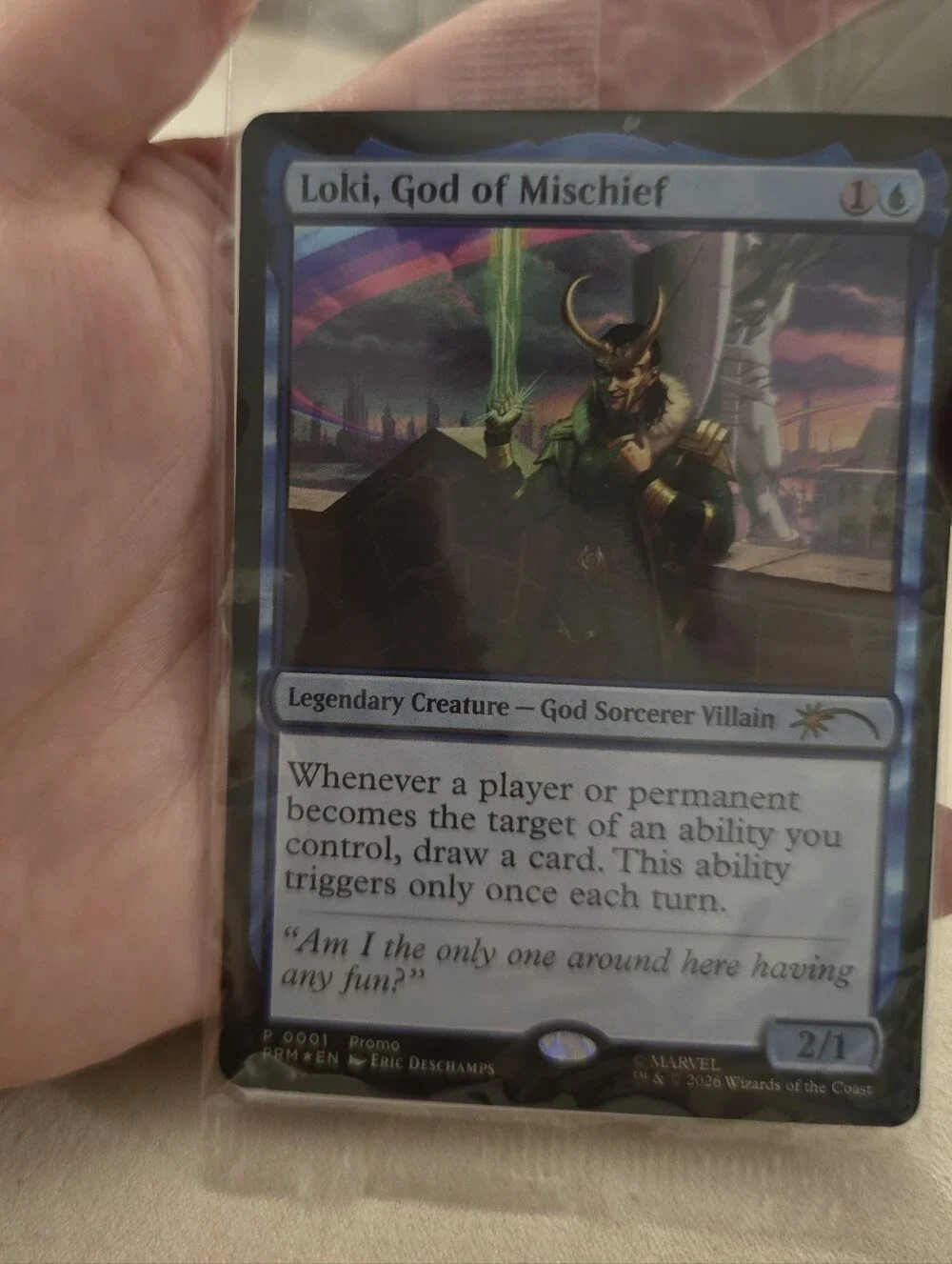 MTG Marvel Loki God of Mischief SDCC 2026 Promo Card
